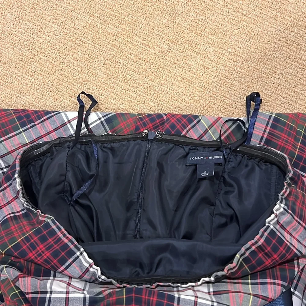Tommy Hilfiger Strapless Plaid Tartan Dress - Picture 3 of 6